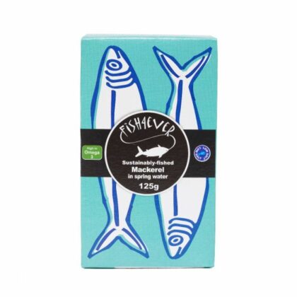 Fish 4 Ever Wild Mackerel Fillets in Spring Water 125g