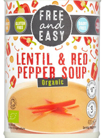 Free & Easy Lentil & Red Pepper Soup Organic