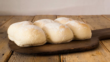 Hobbs House Bakery White Floury Bap Rolls 6 pack