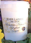 Jess’s Ladies Organic Luxurious Natural Yoghurt 500ml ~ Unhomogenised