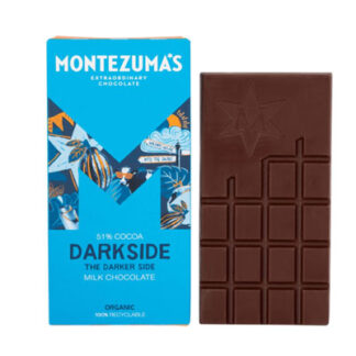 Montezuma's Darkside Milk Chocolate The Darker Side Organic 90g