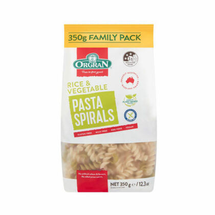 Orgran Rice & Vegetable Pasta Spirals Gluten Free