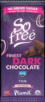 Plamil So Free Finest Dark Chocolate Bar Thin 72% ~ No Added Sugar