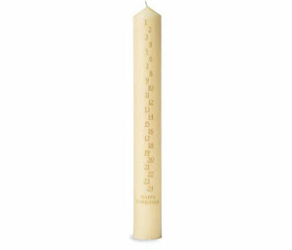 St Eval Large Ivory Advent Candle