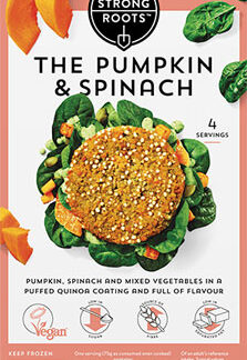 Strong Roots Pumpkin & Spinach Burger