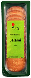 Topas Wheaty Vegan Salami Seitan Slices Organic