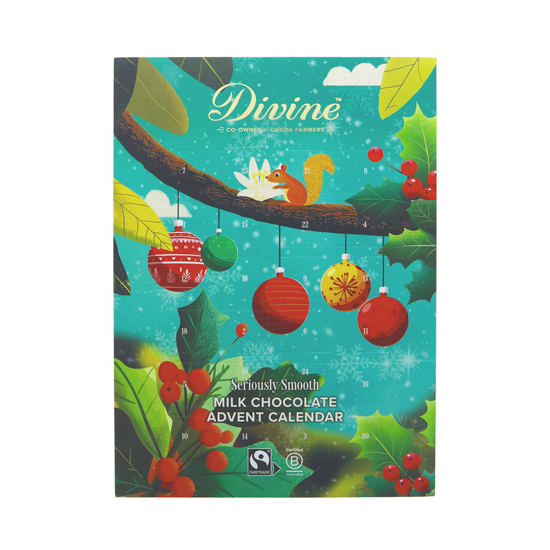 Divine Seriously Smooth Milk Chocolate Advent Calendar 85g