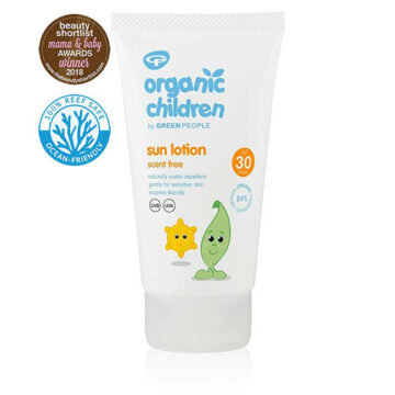 Green People Organic Children Sun Lotion Scent Free SPF30 150ml