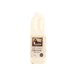 Jess's Ladies Organic Farm Milk Whole 1 Litre