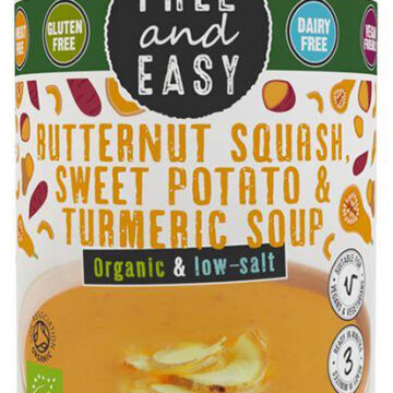 Free & Easy Butternut Squash Sweet Potato & Turmeric Soup Organic