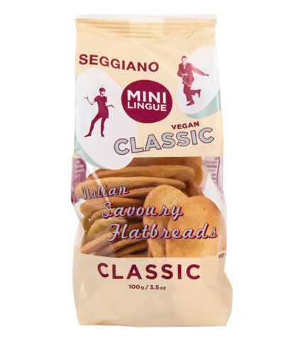 Seggiano Classic Flatbreads Mini Lingue Vegan 100g