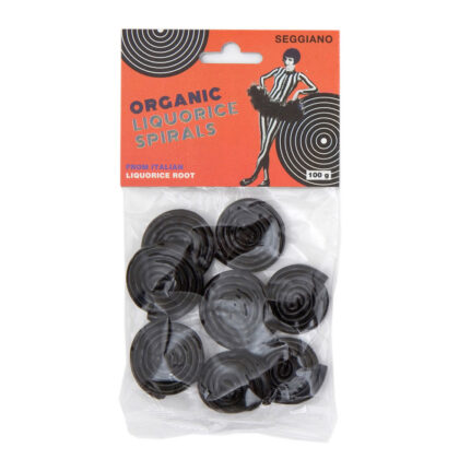 Seggiano Liquorice Spirals Organic 100g