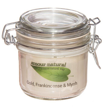 Amour Natural Frankincense & Myrrh Plant Wax Candle