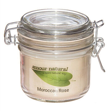 Amour Natural Attar Rose Plant Wax Candle