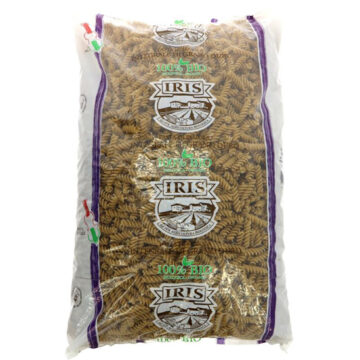 Iris Wholewheat Fusilli Organic 5kg Bulk