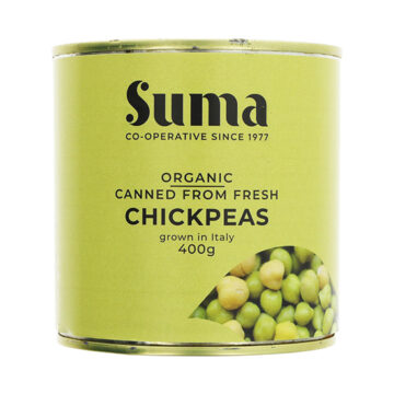 Suma Italian Chickpeas Canned From Fresh Organic