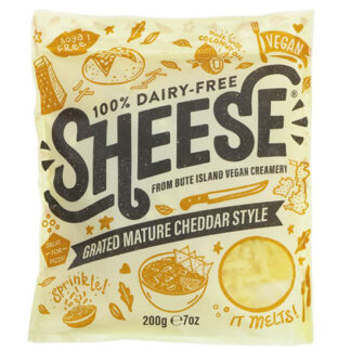 Bute Island Vegan Mature Cheddar Style Grated Sheese 200g
