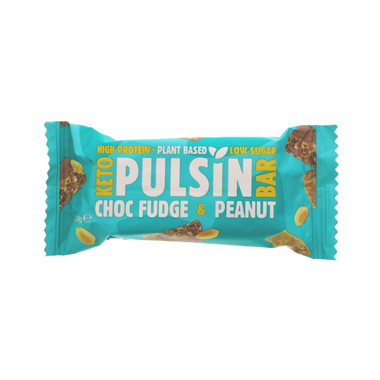 Pulsin' Choc Fudge & Peanut Keto Bar 50g
