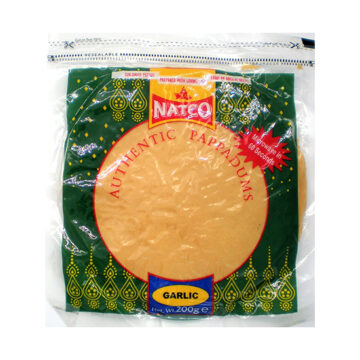 Natco Garlic Authentic Pappadums 200g