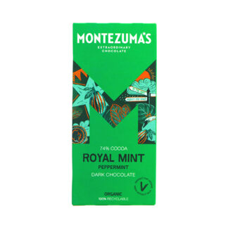 Montezuma's Royal Mint Peppermint Dark Chocolate Organic 90g