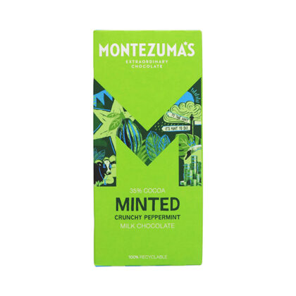 Montezuma’s Minted Crunchy Peppermint Milk Chocolate 35% Cocoa 90g