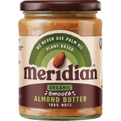 Meridian Smooth Almond Butter 100% Nuts Organic 470g