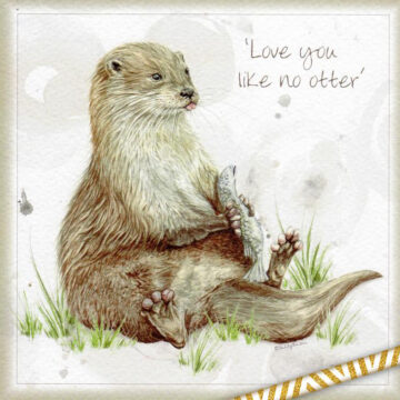 Love You Like No Otter Greetings Card