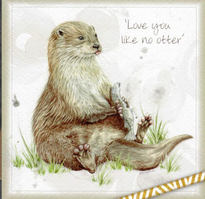 Love You Like No Otter Greetings Card