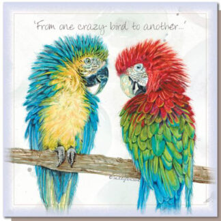 From One Crazy Bird To Another... Greetings Card