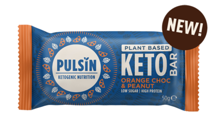 Pulsin Orange Chocolate Peanut Keto Bar