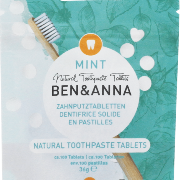 Ben & Anna Toothpaste Tablets Mint with Fluoride 100 tablets