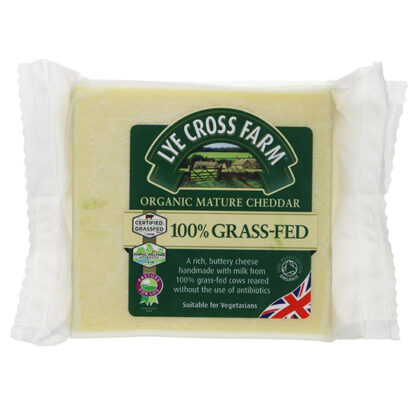 Lye Cross Farm 100% GRASS-FED Mature Cheddar Organic