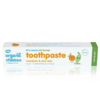 Organic Children by Green People Mandarin & Aloe Vera Toothpaste With Fluoride 50ml