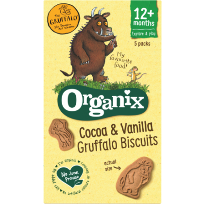 Organix Cocoa Vanilla Gruffalo Biscuits