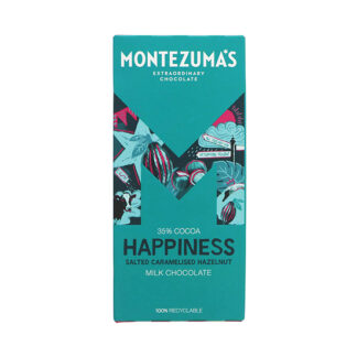 Montezuma's Happiness Salted Caramelised Hazelnut Milk Chocolate 90g