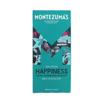 Montezuma’s Happiness Salted Caramelised Hazelnut Milk Chocolate 90g