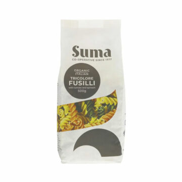 Suma White Tricolore Fusilli Spirals Organic