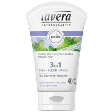 Lavera 3 In 1 Wash Scrub Mask Organic 125ml