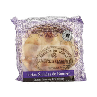 Fabrica De Tortas Andres Gavino Savoury Rosemary Torta Biscuits 170g