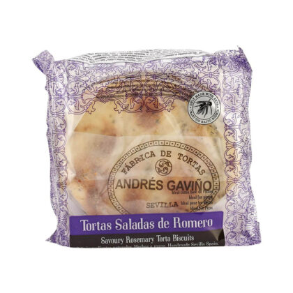 Fabrica De Tortas Andres Gavino Savoury Rosemary Torta Biscuits 170g