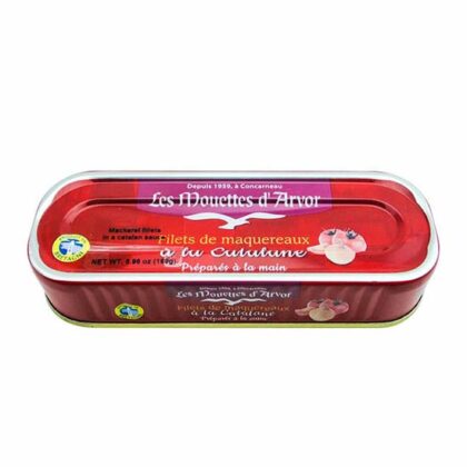 Mouettes D’Arvor Mackerel Fillets In Catalan Tomato Sauce 169g