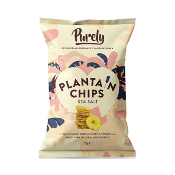 Purely Sea Salt Plantain Chips 75g