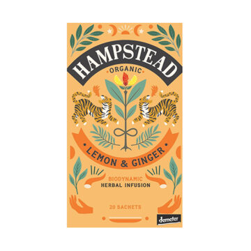 Hampstead Lemon Ginger Tea Organic 20 bags