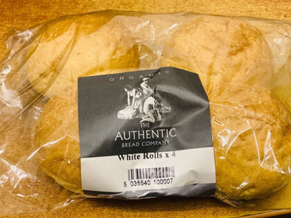 Authentic Bread Company White Rolls Organic 4 pack