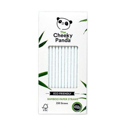 The Cheeky Panda Bamboo Paper White Straws