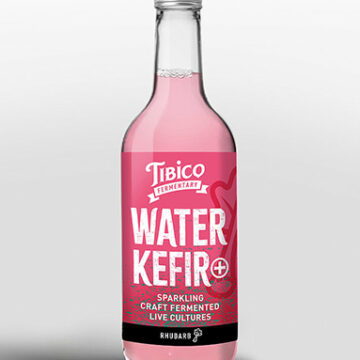 Tibico Fermentary Rhubarb, ginger & Hibiscus Kefir Water 330ml