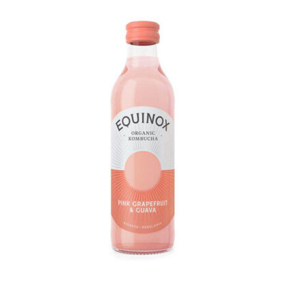 Equinox Kombucha Pink Grapefruit & Guava Organic 275ml