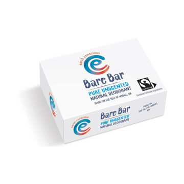 Earth Conscious Bare Bar Unscented Natural Deodorant