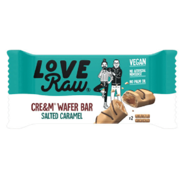 Love Raw Salted Caramel Cre&m Wafer Bar