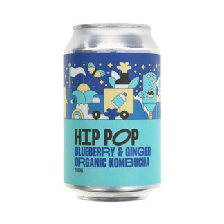 Hip Pop Blueberry & Ginger Kombucha Organic